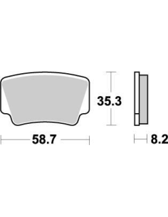 Plaquettes de frein MOTO MASTER métal fritté 096621 Nitro