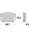 Plaquettes de frein MOTO MASTER métal fritté 096621 Nitro