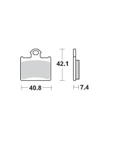 Plaquettes de frein MOTO MASTER métal fritté 096711 SinterPro Racing