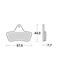 Plaquettes de frein MOTO MASTER métal fritté 096811 SinterPro Racing