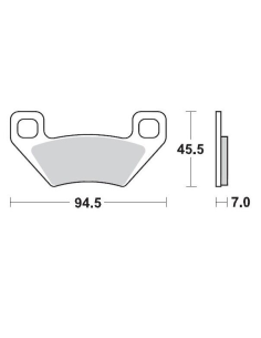 Plaquettes de frein MOTO MASTER métal fritté 097211 SinterPro Racing