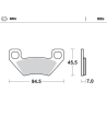 Plaquettes de frein MOTO MASTER métal fritté 097221 Nitro