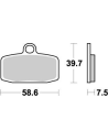 Plaquettes de frein MOTO MASTER métal fritté 097421 Nitro