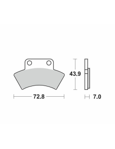 Plaquettes de frein MOTO MASTER métal fritté 097621 Nitro