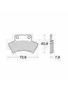 Plaquettes de frein MOTO MASTER métal fritté 097621 Nitro