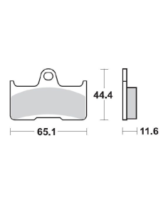 Plaquettes de frein MOTO MASTER métal fritté 098121 Nitro