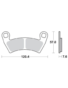 Plaquettes de frein MOTO MASTER métal fritté 098221 Nitro
