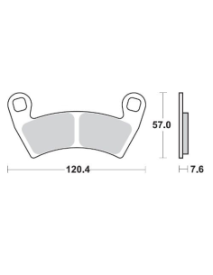 Plaquettes de frein MOTO MASTER métal fritté 098421 Nitro