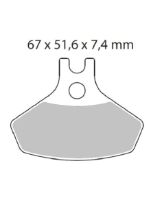 Plaquettes de frein MOTO MASTER métal fritté 098621 Nitro