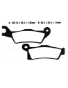 Plaquettes de frein MOTO MASTER métal fritté 098821 Nitro