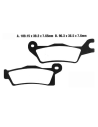 Plaquettes de frein MOTO MASTER métal fritté 098921 Nitro