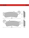 Plaquettes de frein MOTO MASTER métal fritté 099811 SinterPro Racing