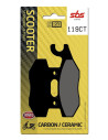 Plaquettes de frein SBS 119 CT Carbone Céramique