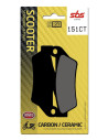 Plaquettes de frein SBS 151 CT Carbone Céramique