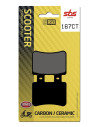 Plaquettes de frein SBS 167 CT Carbone Céramique