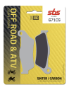 Plaquettes de frein Sinter-Carbone SBS - 671CS