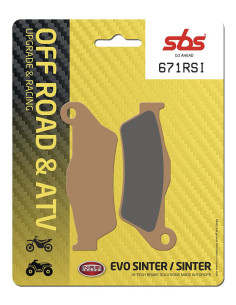 Plaquettes de frein SBS 671 RSI Sinter - Evo Sinter