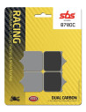 Plaquettes de frein SBS 870 DC Dual Carbone