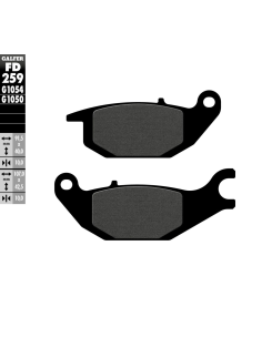 Plaquettes de frein GALFER G1050 semi métal FD259