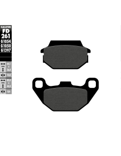 Plaquettes de frein GALFER G1054 organique semi métal FD261