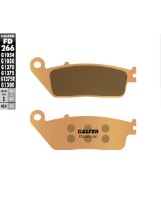 Plaquettes de frein GALFER G1380 sinter maxi scoot FD266