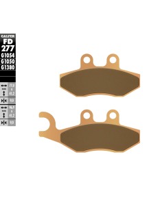 Plaquettes de frein GALFER G1380 sinter maxi scoot FD277