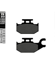 Plaquettes de frein GALFER G1050 semi métal FD315