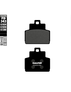 Plaquettes de frein GALFER G1050 semi métal FD343