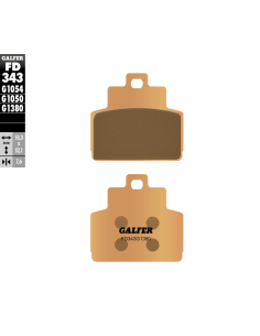 Plaquettes de frein GALFER G1380 sinter maxi scoot FD343