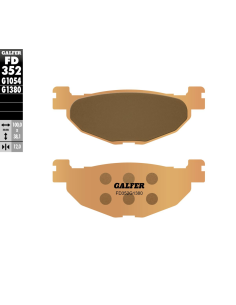 Plaquettes de frein GALFER G1380 sinter maxi scoot FD352