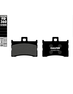 Plaquettes de frein GALFER G1054 organique semi métal FD360