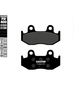 Plaquettes de frein GALFER G1054 organique semi métal FD400
