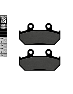 Plaquettes de frein GALFER G1054 organique semi métal FD401