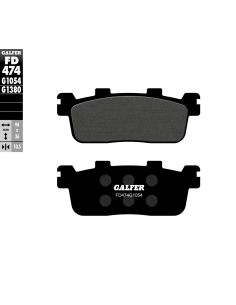 Plaquettes de frein GALFER G1054 organique semi métal FD474