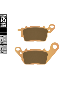 Plaquettes de frein GALFER G1370 sinter route FD503