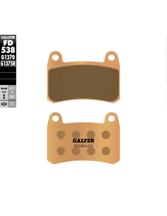 Plaquettes de frein GALFER G1370 sinter route FD538