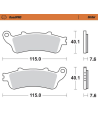Plaquettes de frein MOTO MASTER métal fritté 404501 Road Pro Sinter