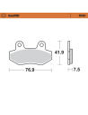 Plaquettes de frein MOTO MASTER métal fritté 410301 Road Pro Sinter