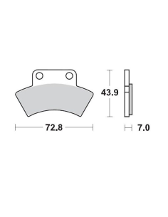 Plaquettes de frein MOTO MASTER métal fritté 097611 SinterPro Racing