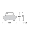 Plaquettes de frein MOTO MASTER métal fritté 097611 SinterPro Racing
