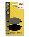 Plaquettes de frein SBS 107 CT Carbone Céramique