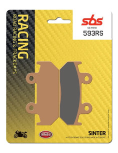 Plaquettes de frein SBS 593 RS métal fritté
