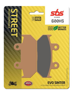 Plaquettes de frein SBS 600 HS Evo Sinter