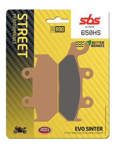 Plaquettes de frein SBS 650 HS Evo Sinter