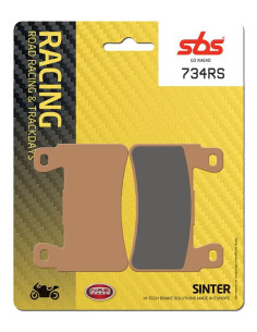 Plaquettes de frein SBS 734 RS métal fritté