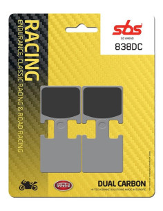 Plaquettes de frein SBS 838 DC Dual Carbone