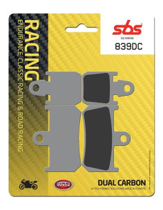 Plaquettes de frein SBS 839 DC Dual Carbone