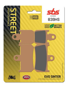 Plaquettes de frein SBS 839 HS Evo Sinter