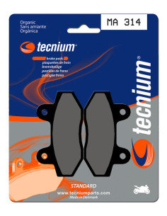 Plaquettes de frein avant/arrière TECNIUM MA 314