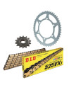 Kit chaine moto 15x40 525 DID - Couronne acier - DID525VX3 Or-Noir - Honda CB500-CB500R-CB500S 1994-2003